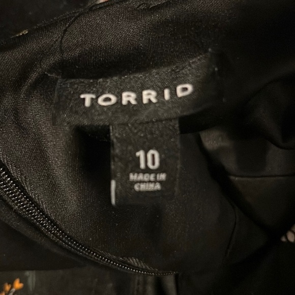 TORRID Floral Print Georgette Midi Dress Size 10 - Picture 9 of 12